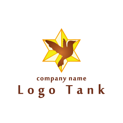 複数の三角で出来た虹色の六芒星 ロゴデザインの無料リクエスト ロゴタンク