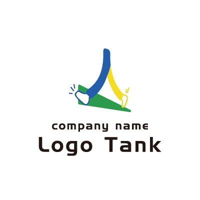 歩くがモチーフのロゴ ロゴタンク 企業 店舗ロゴ シンボルマーク格安作成販売