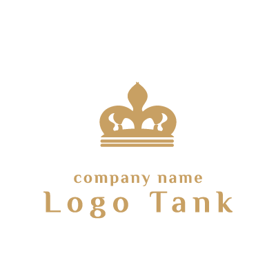 モダンな王冠ロゴ ロゴタンク 企業 店舗ロゴ シンボルマーク格安作成販売