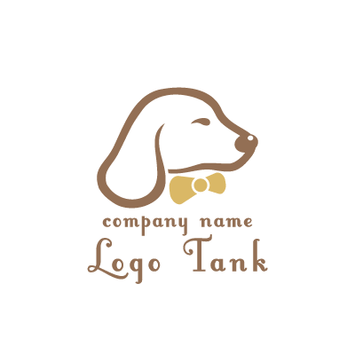 犬の手書き風ロゴ