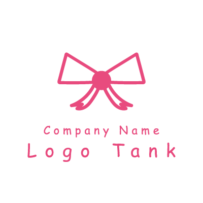 手書き風のリボンのロゴ ロゴタンク 企業 店舗ロゴ シンボルマーク格安作成販売
