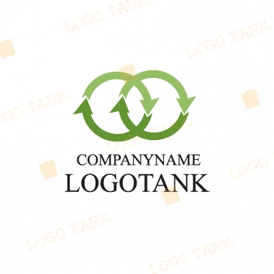 無限循環 企業ロゴ / 図形ロゴ / 会社ロゴ / 無限 / 循環 / 矢印 / 周る /,ロゴタンク,ロゴ,ロゴマーク,作成,制作