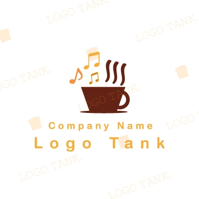 楽しげなコーヒーのロゴ