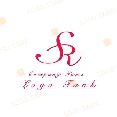 SとRの女性らしいロゴ