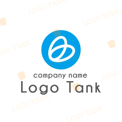 水色にハートのロゴ