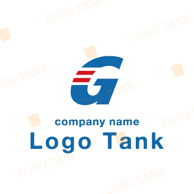 スピードをイメージした「G」のロゴ