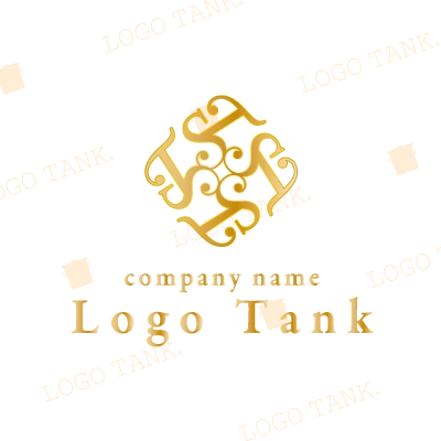 アルファベットのTとSを使ったロゴ