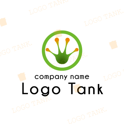 カエルの手のロゴ