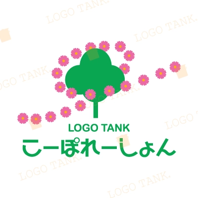 木と風のロゴマーク