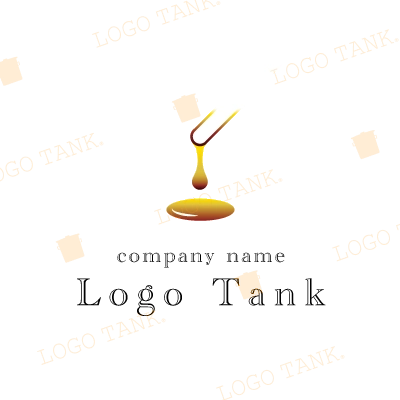 ハニーワックスと木ベラを組み合わせたロゴ