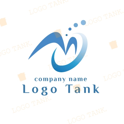 Mをモチーフにした企業ロゴ