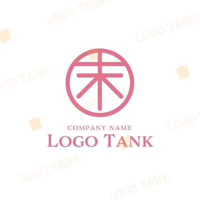 漢字「末」と丸のロゴ