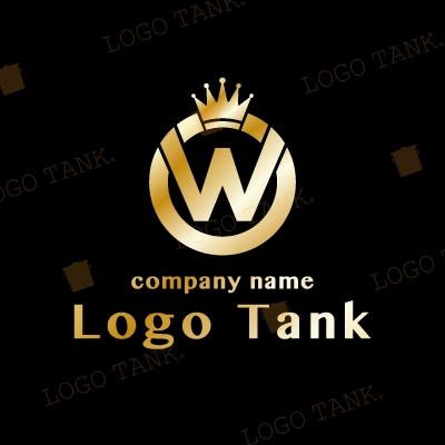 Ｗをモチーフにしたゴージャスなロゴ