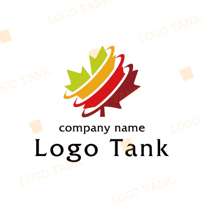 葉と三つのリングのロゴ