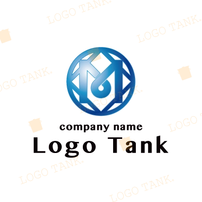 Mをモチーフにしたロゴ
