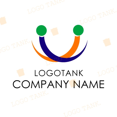 企業向けロゴ 角 / 円 / 丸 / 交差 / シンプル / 企業 / サービス / 営業 / 商談 / ビジネス /,ロゴタンク,ロゴ,ロゴマーク,作成,制作