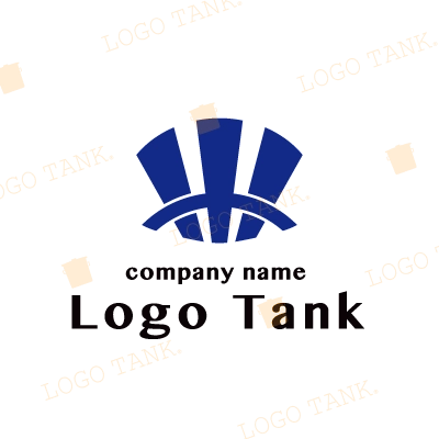 青紫のシンプルなロゴ