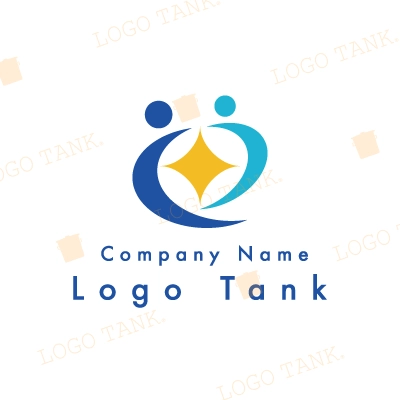 人と輝きのロゴ