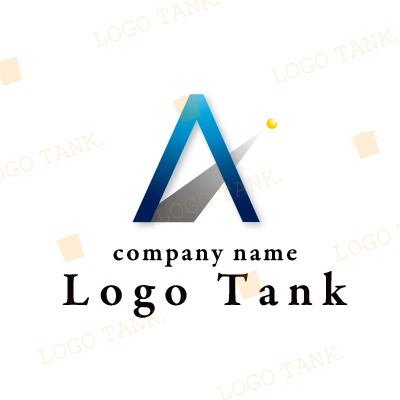 「A」のスタイリッシュなロゴマーク