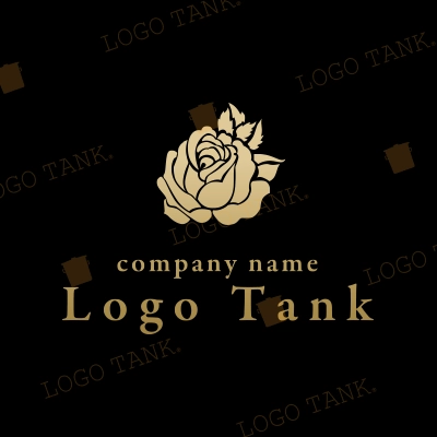 ラウンジ、ファッション関係におすすめの上品な花のロゴ
