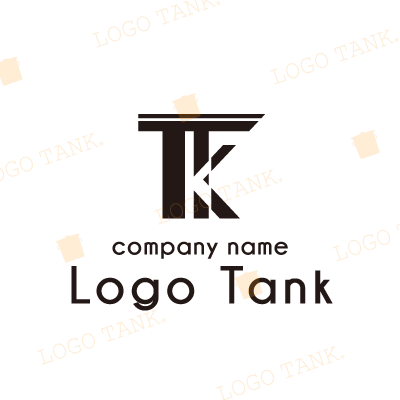 「T」と「K」が組み合わさったロゴ