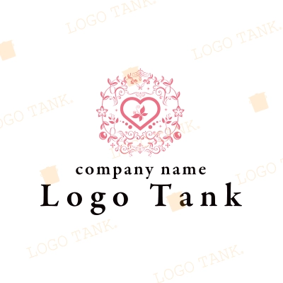 美容、ファッション関係におすすめの華やかなイメージのロゴ