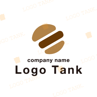 ハンバーガーをイメージしたロゴ