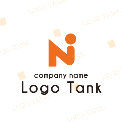 「N」と人をイメージしたロゴ