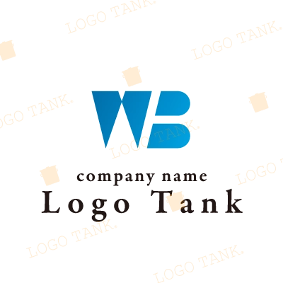 「W」と「B」を組み合わせたロゴ