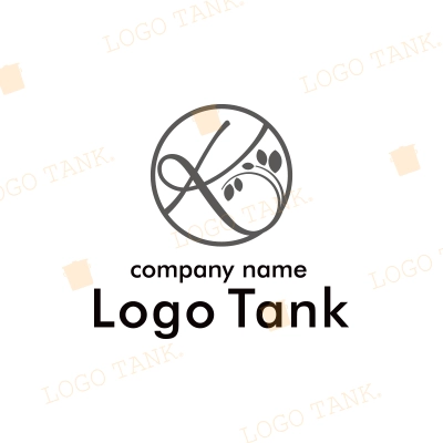 Ｋと植物を組み合わせたロゴ