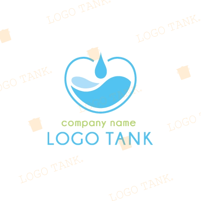 心の潤いをイメージしたロゴ