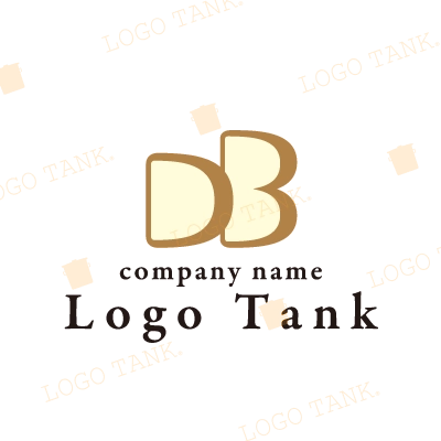 パンをイメージした「DB」のロゴ