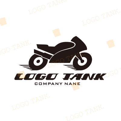 バイクのシルエットロゴマーク