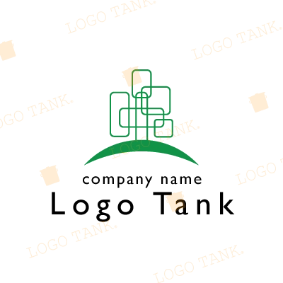 スタイリッシュ建物ロゴ