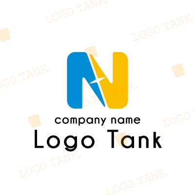つながりと輝きをイメージした「N」のロゴ