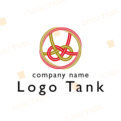 結びをイメージした水引ロゴ