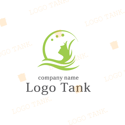 潤いのある髪のロゴ