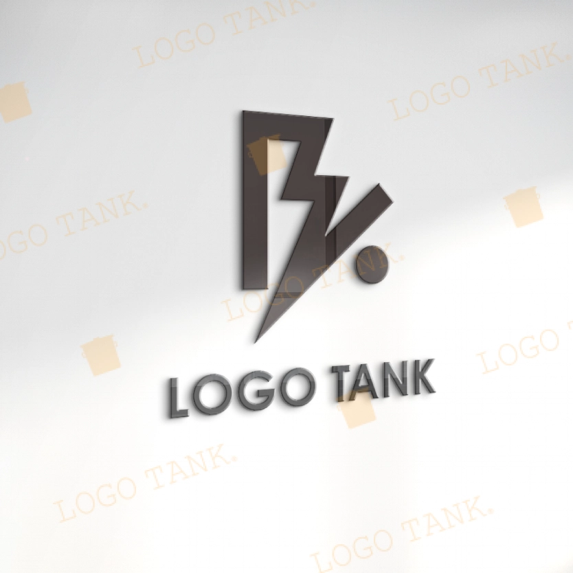 インパクト大。クールでかっこよく B/K/シンプル/クール/ブラック/黒/美容/サロン/建築業/不動産/IT関連/フード/飲食店/ショップ/店舗/男性的/ /,ロゴタンク,ロゴ,ロゴマーク,作成,制作