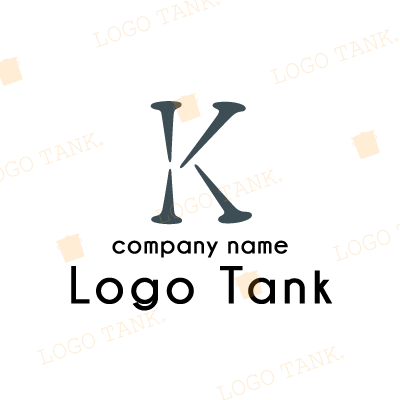 釘をイメージした「K」のロゴ