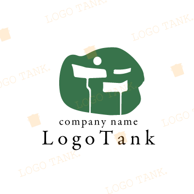 デザイン性の高いロゴ