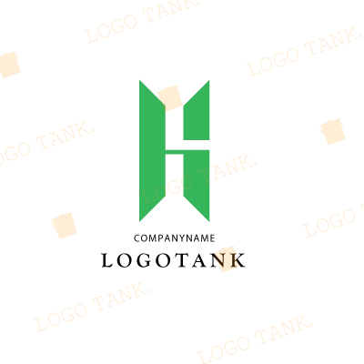 二階建て構造をイメージしたアルファベット「H」のロゴ