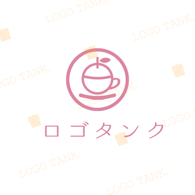 「占」と「りんご」を掛け合わせたロゴ