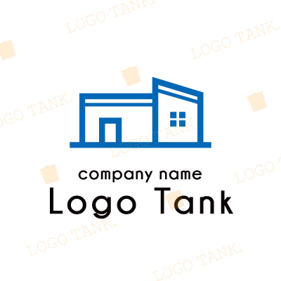 平屋をモチーフにしたロゴ