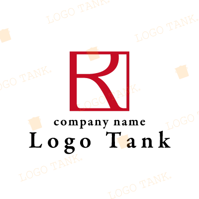 「R」を四角くトリミングしたロゴ