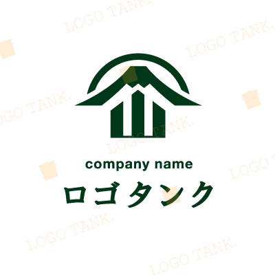 家紋風「山」