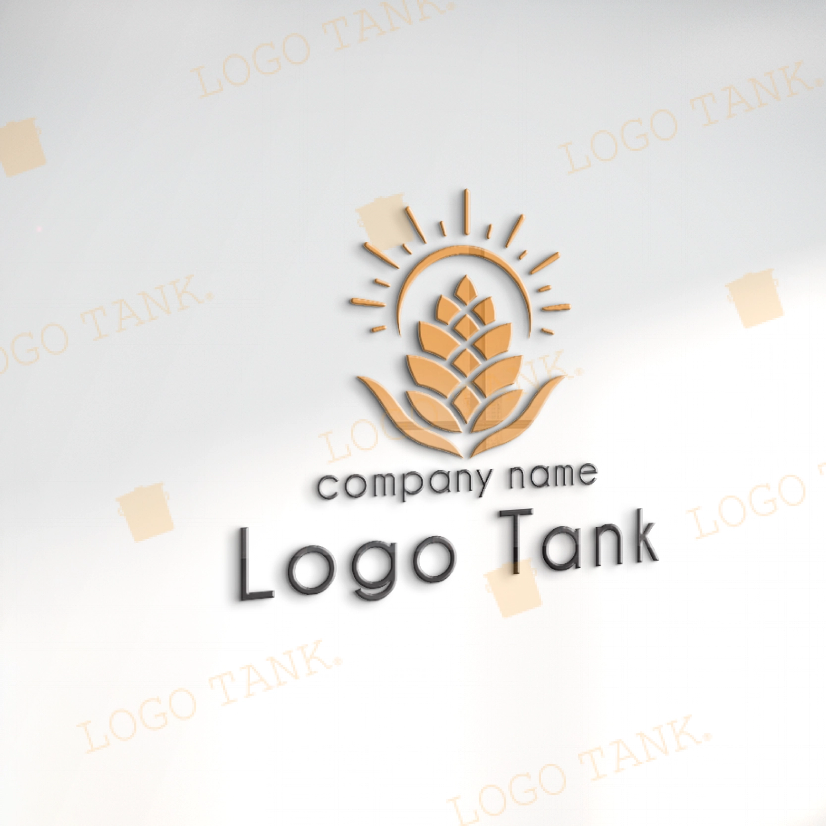 立体・カルプ看板 | サンパイン・グロース | Pinecone & Sunrise Logo