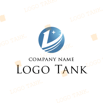 アルファベッLがモチーフのロゴ