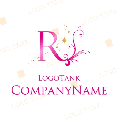 マツエク・ヘアサロン・フラワー向け“R”ロゴ