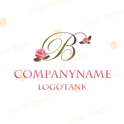 薔薇モチーフの“B”ロゴ