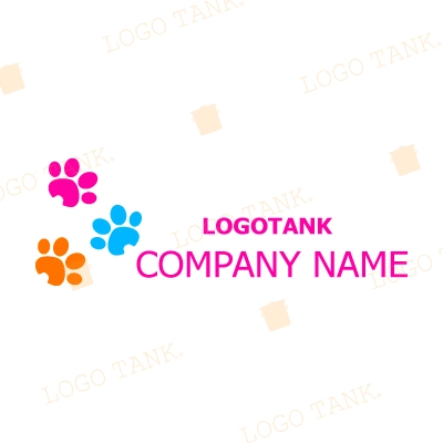 足跡 動物 / 足跡 / にくきゅう / アニマル / ペット /,ロゴタンク,ロゴ,ロゴマーク,作成,制作